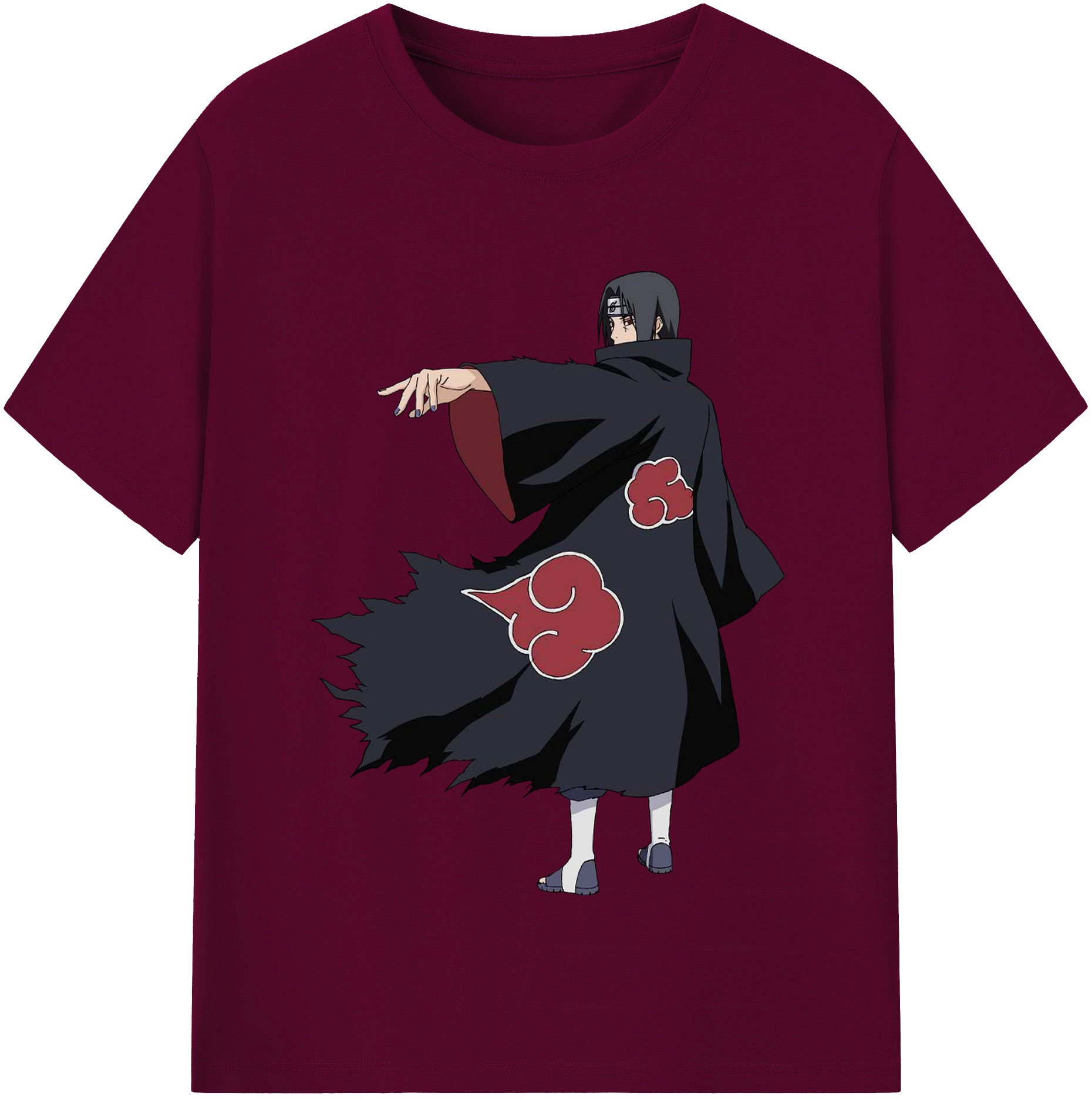 （画像用） NARUTO -ナルト- うちは イタチ Uchiha Itachi レディースカジュアルプリントTシャツ（綿100％）